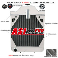 Radiator For Case 530CK 430CK 480B 480CK 580BCK 580B 580CK W/O Oil Cooler A35604