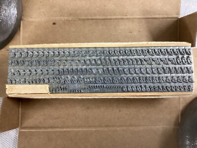 18 Point Swing Bold Capitals Letterpress Set For Printing NOS