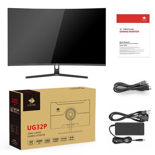Z-EDGE 32" 1080P FHD 240Hz 1ms Curved Gaming Monitor, FreeSync, 2x HDMI + 2x DP - Picture 8 of 14