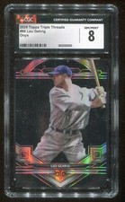 2024 Topps Triple Threads Onyx /50 Lou Gehrig #66 Graded 8 NMT by CGC