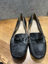Naturalizer N5 Comfort KEIFER 9.5 M Driving Walking Loafers Black Preowned