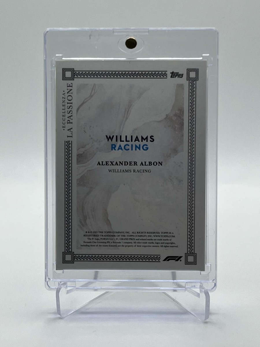 ALEX ALBON SIGNED TOPPS F1 ECCELLENZA BASE TRADING CARD | eBay