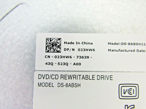 Dell Lot of 3 23HW6 Liteon DA-8ABSH DVD±RW Black SATA Slimline Drive 33-3 - Picture 4 of 4