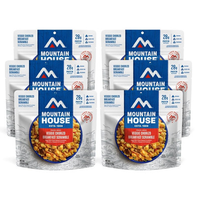 Veggie Chorizo Breakfast Scramble | Freeze-Dried Backpacking & Camping Food | Gl