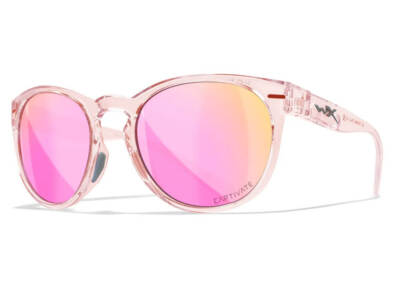 Wiley X Covert Brille - Captivate Polarisierte Spiegelgläser in Roségold - M...
