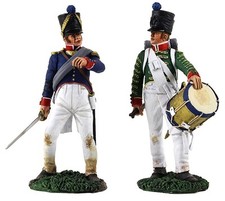 BRITAINS NAPOLEONIC FRENCH 36141 LINE INFANTRY COMMAND SET
