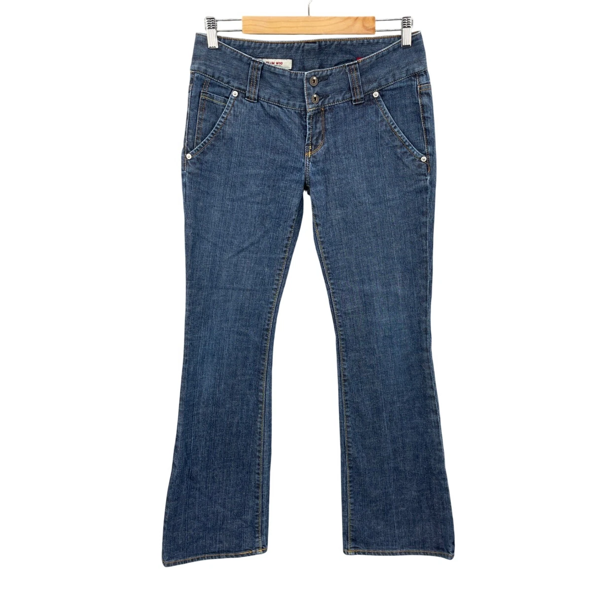 Womens Levi's 519 Low Rise Flare Jeans Medium Wash De