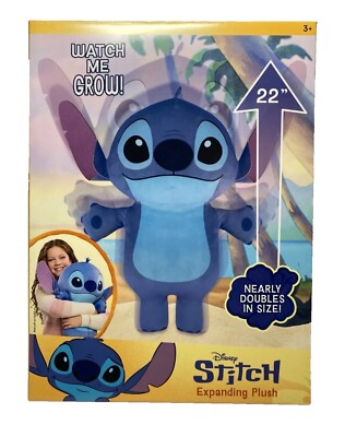 Licensed Disney Stitch Expanding Plush STITCH 22 inch New 2025