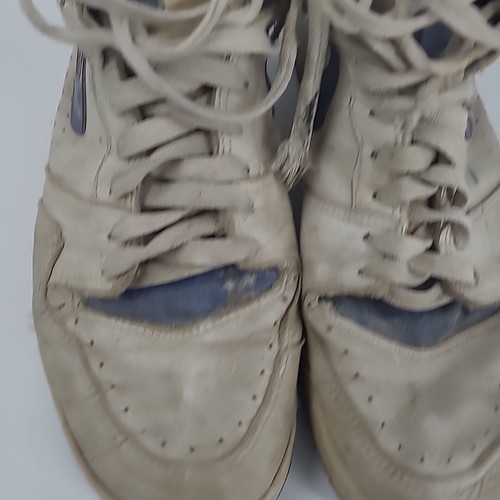 Tenis Nike Air Court Force años 80 blancos y azules vintage para hombre talla US 13 - Imagen 21 de 24
