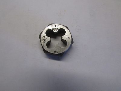 New NC 7/16''-14 Hex Die 1'' - D.T.C. USA  (B 12)