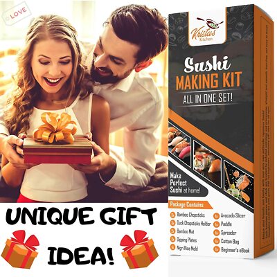 Sushi Making Kit Bambus Reis Form Matte Rolling Maker Set Anfänger Buch Geschenk  