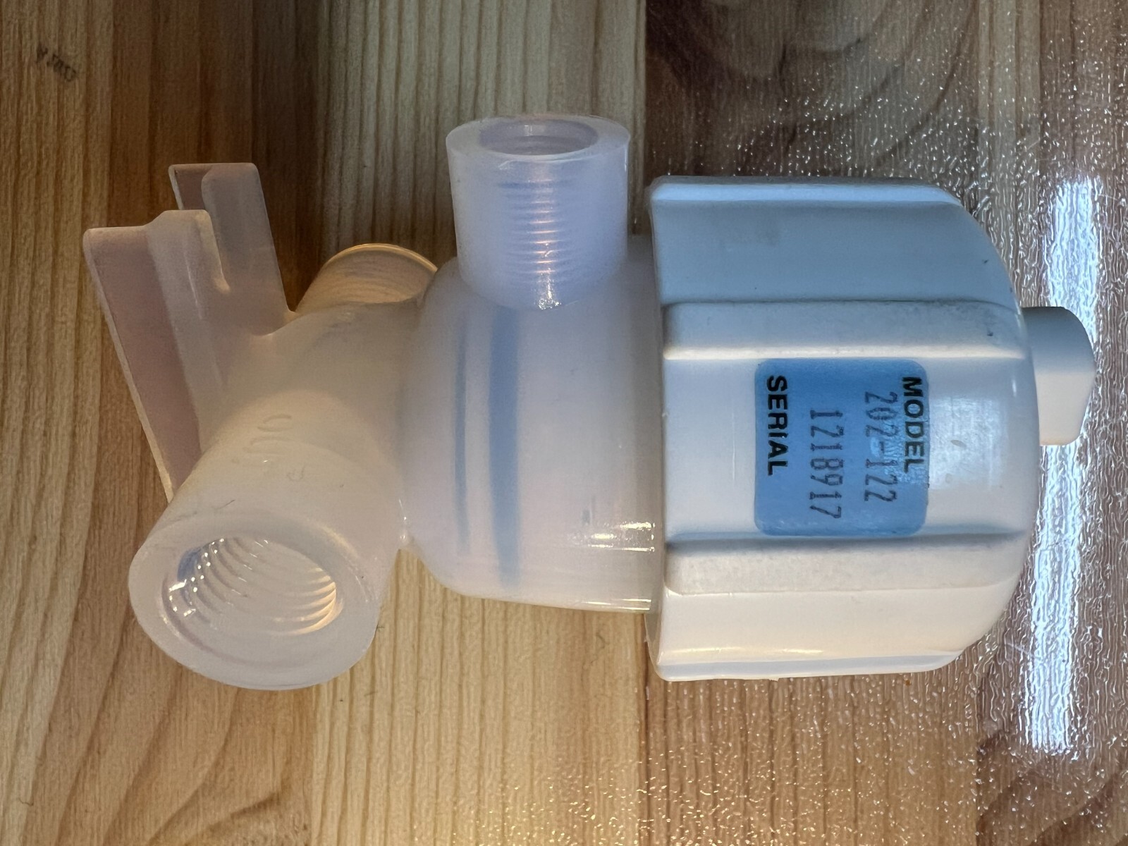 FLUOROWARE Model 202-122 Pneumatic Actuated Teflon 2-Way Valve.