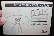 Leica Nivellierger&auml;t NA820 - NA824 - NA828 ,&auml;lterer Anleitung Prospekt