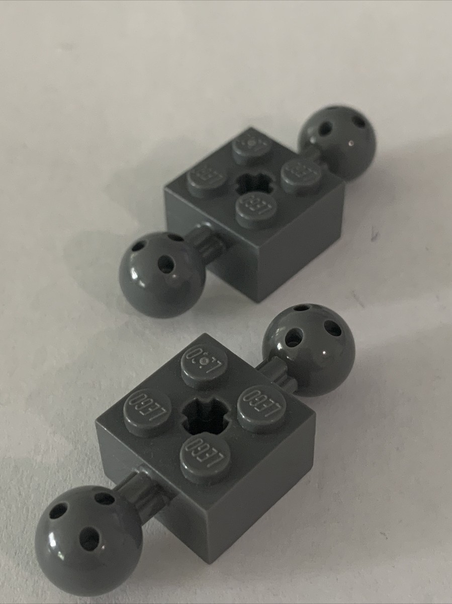 LEGO Parts 17114 (2pcs) Technic Brick Modified 2 x 2 w/ 2 Ball
