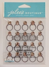 RARE Jolee's Rose Gold Wedding Engagement Rings Repeats Scrapbooking Stickers