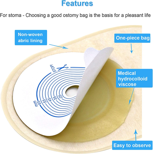 Ostomy Colostomy Supplies 10 Pcs Colostomy Bag One Piece Drainable Pouches For Ebay