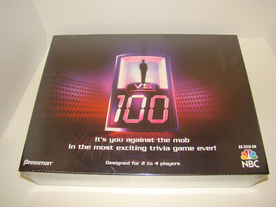 1 VS 100 TRIVIA Board GAME Pressman as seen on NBC new age 12 to adult