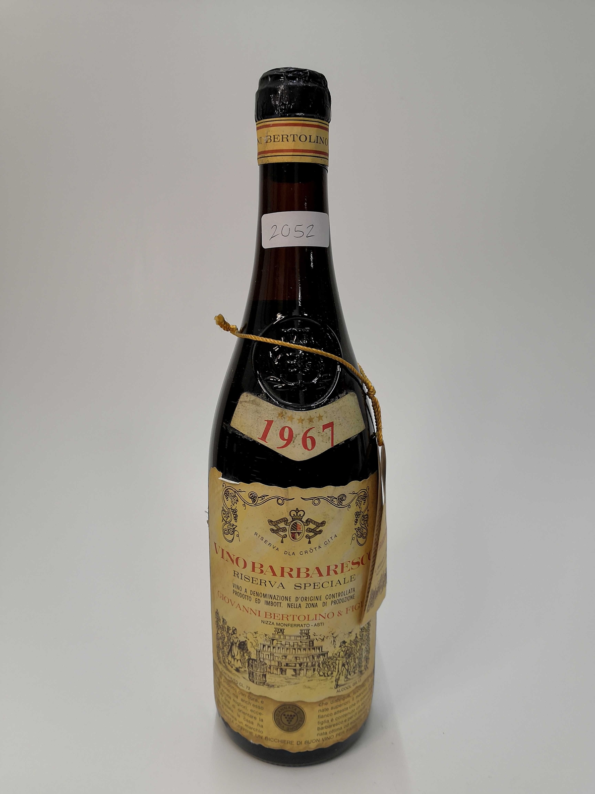 Vintage Bottle - Giovanni Bertolino Barbaresco Riserva Speciale DOC 1967 0,72 lt
