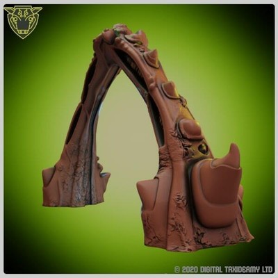Bio Alien Bogenportal Fof 28mm Landschaft Tyrann Gasland Wh40k AVP Dämon Sterngraf