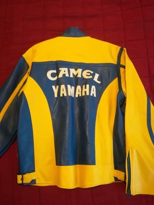 Giacca Moto Pelle Giubbino Camel Yamaha Limited Edition 2006 Collezione  Vintage | eBay