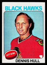 1975-76 Topps #254 Dennis Hull Chicago Blackhawks Hockey Card