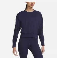 Nike Woman s Blue Cropped Crewneck Sweatshirt Size XS