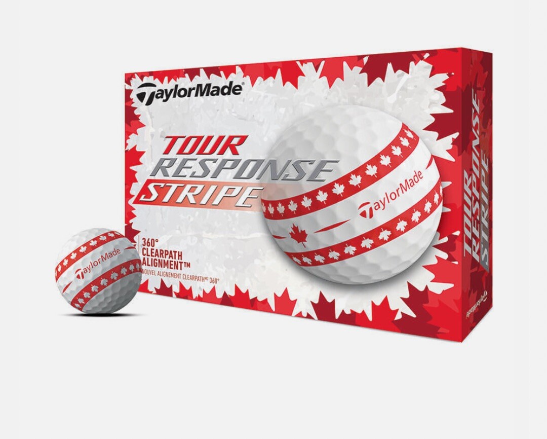 Taylormade Tour Response Canada Stripe One Sleeve 3 Golf Balls | eBay