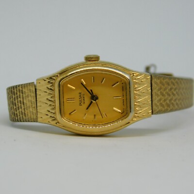 PULSAR V811-5320 Three-Hand Quartz Analog Women's Watch Sz. 5 1/2'' New Battery