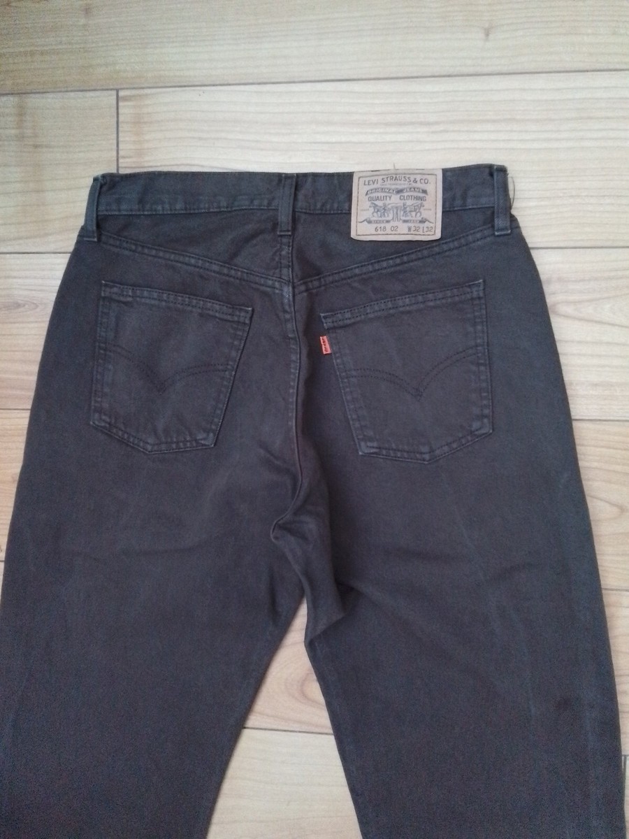 VINTAGE LEVI 618 JEANS W32 L32 IN BROWN MADE IN USA | eBay