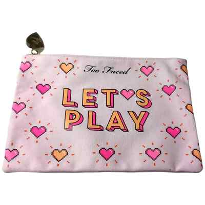 Too Faced Let's Play Pink Multi Makeup Kosmetiktasche Limited Edition Brandneu