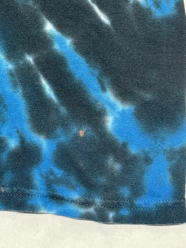 Liquid Blue Tie Dye Chicago Cubs Baseball Short Sleeve Shirt Mens 2XL XXL MLB - 第 2/10 張圖片