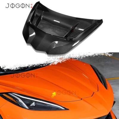 Real Dry Carbon Front Bonnet Hood Panel For Corvette C8 Stingray Coupe HTC 2020+