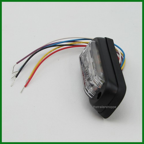 Luz de advertencia estroboscópica de montaje en superficie de doble color ámbar blanco 12 LED - Imagen 3 de 5