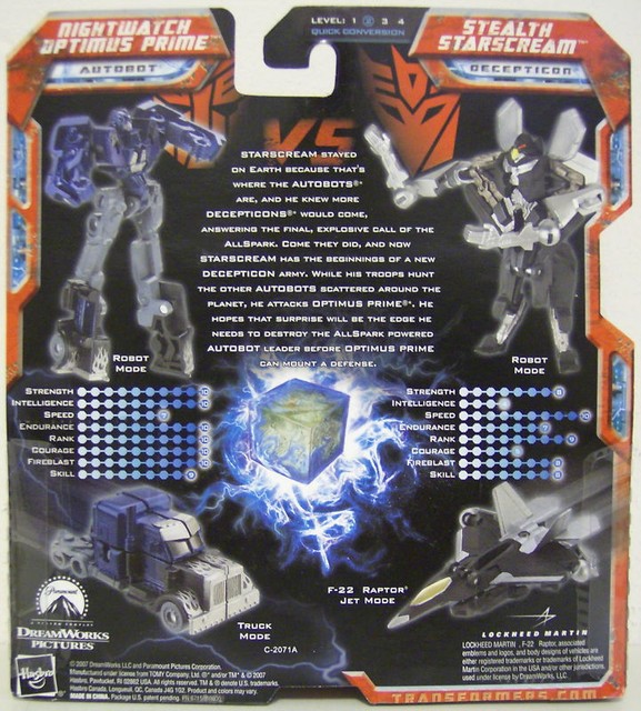 NIGHTWATCH OPTIMUS PRIME & STEALTH STARSCREAM Transformers Legends Figures 2007 for sale online