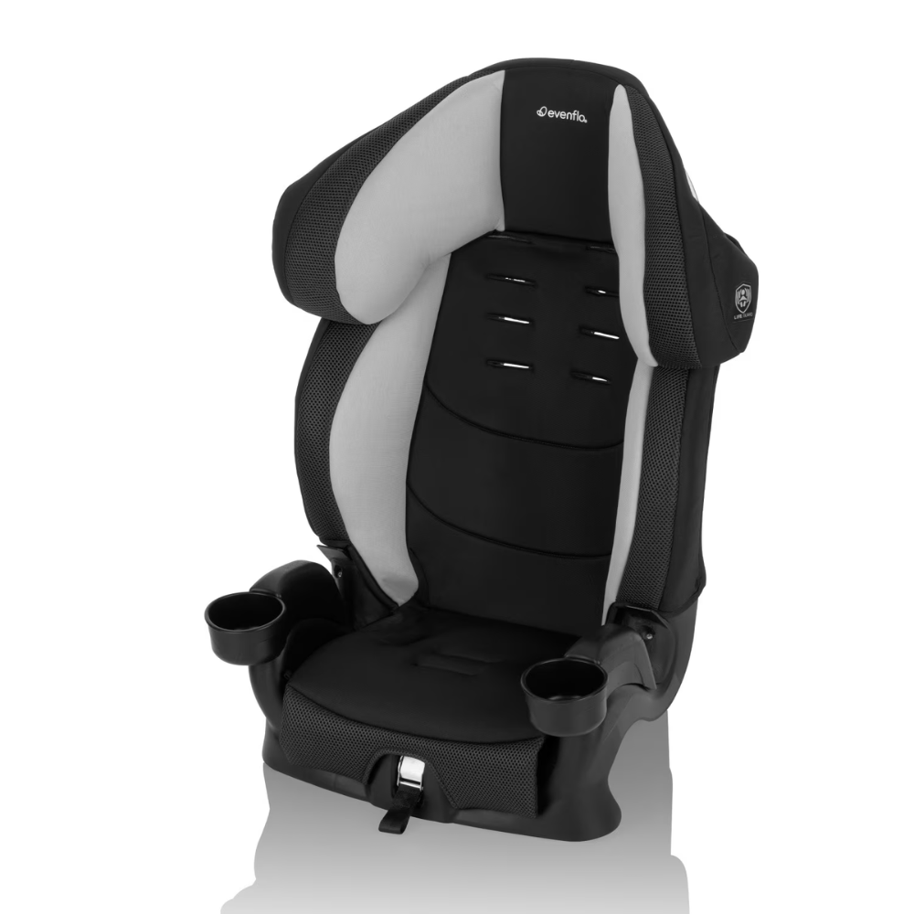 Evenflo Chase Plus 2-in-1 Booster Car Seat, Toddler to Youth, Huron Black  Color