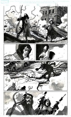 Gabriel Hernández Walta - Doctor Strange #385 p 7 (Loki and Strange vs Void)