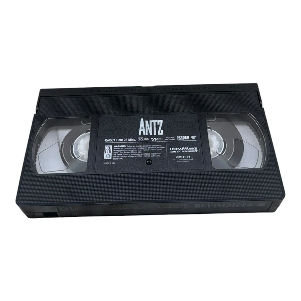 Antz (VHS 1999 Clamshell) Woody Allen, Sharon Stone, Gene Hackman, DreamWorks - Image 3 of 3