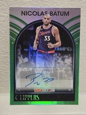 2025-26 NBA Hoops Nicolas Batum 1989 Signatures Auto Green Foil #89s-NB Clippers