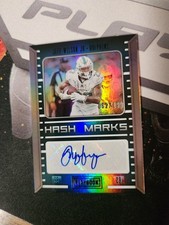 2022 Panini Playbook #HM-JW Jeff Wilson Jr. Hash Marks #/199