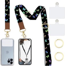Phone Lanyard Wrist Strap Crossbody Adjustable, Cell Phone Lanyard for Around...