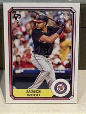 Topps 2025 Archives 1987 Boardwalk James Wood Rookie 87BB-3 Nationals