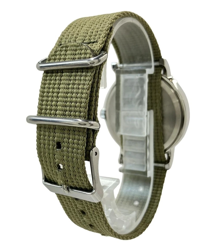 TIMEX T2N651 Marfil Dial Silver Case Cuarzo Analógico 40mm Reloj para Hombres - Imagen 3 de 4