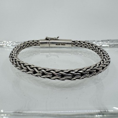 Philip Gavriel Sterlingsilber geflochtenes geflochtenes Armband Herren 5,5 mm 31,6 g - 7,5 ''