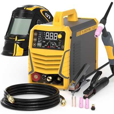 TOOLIOM 200A TIG Welder DC TIG/Spot TIG/Pulse TIG/Stick 110&220V Welding Kits