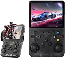 New R36S Retro Handheld Game Console – 128GB, 3.5" IPS Screen,Portable Open