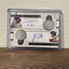 2025 Topps Definitive Collection Trea Turner JJ Realmuto Dual Patch Auto /25