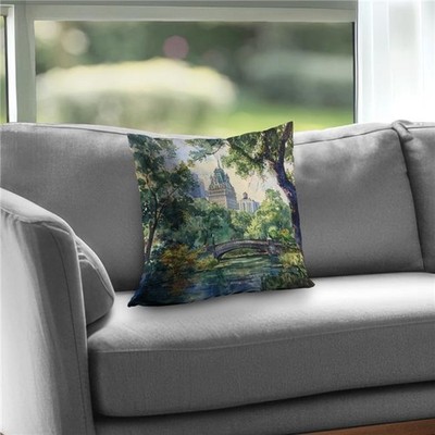 Begin Home Decor C1PT16162V79QO 16 x 16 in. Castle Gray Poly Twill Throw Pill...