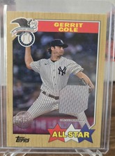 2022 Topps, Gerrit Cole, 1987 Topps All Star Relic