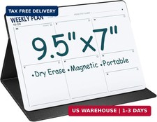 Magnetic Weekly Dry Erase Board,Portable Weekly Planner Whiteboard,Desktop Weekl