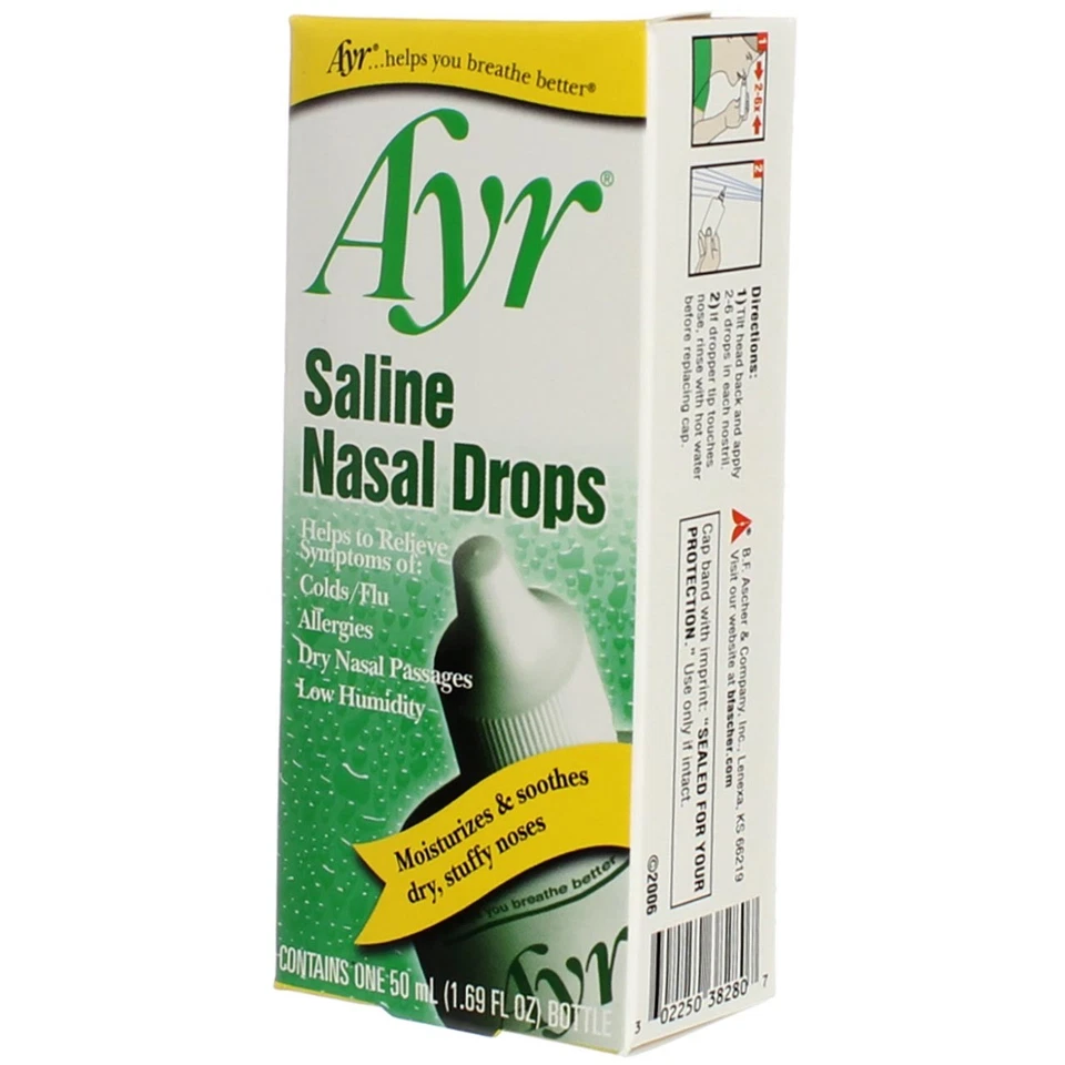 Ayr Saline Nasal Drops, 3.1 oz - Image 3 of 4
